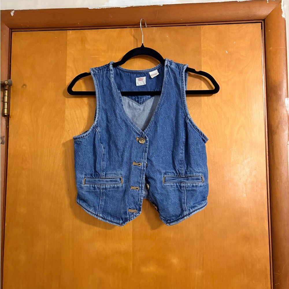 Levi's Blue Denim Vest